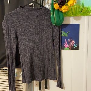 Grey long sleeve turtleneck